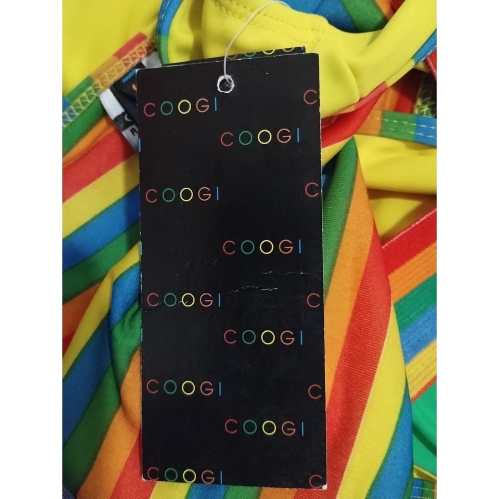 Vtg Y2k Coogi Spellout One Piece Cutout Women's L Swimsuit Beach Tropical - Picture 5 of 5